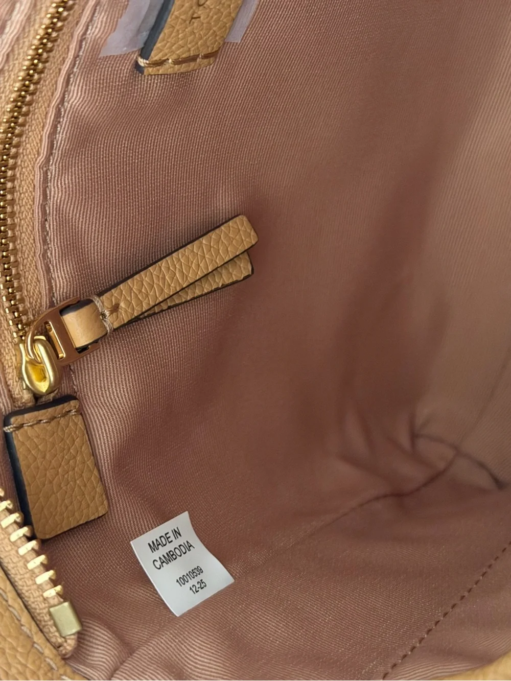 NEW Tory Burch Blake Swingpack Leather Crossbody 176874 Warm Biscuit $300